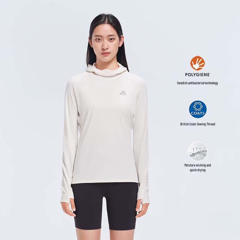 Pelliot Women s Hooded Quick-Dry Long Sleeve Running T-Shirt XXL