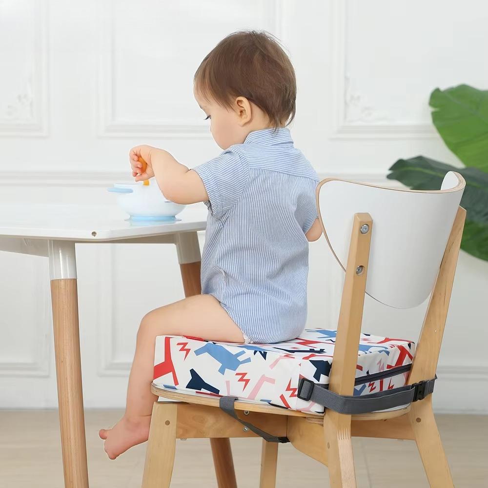 Adjustable Removable Safety Cushion for Kids Booster Seat Baby Dining High Chair Heightening Pad Pillow Children Feeding Chair