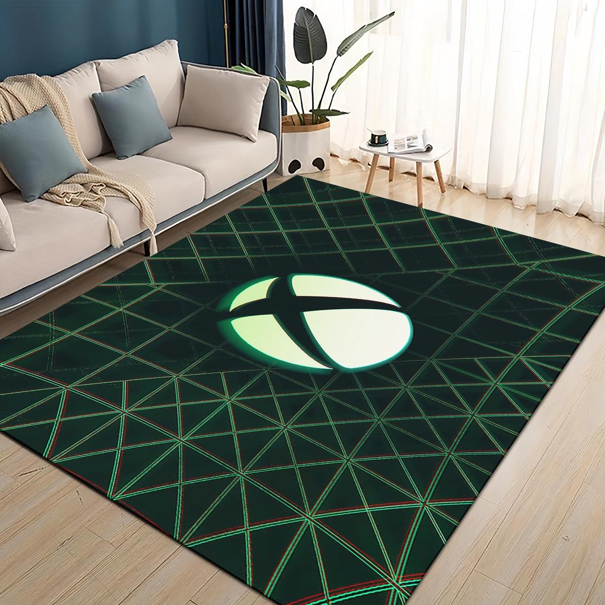 27 Stil Neu Xbox Gaming Gamer Logo Gamer Teppich Teppich für Wohnzimmer Schlafzimmer Heimdeko, Kinder Spielen Rutschfest für Sofa Fußmatte 40x60cm( 15x23in )