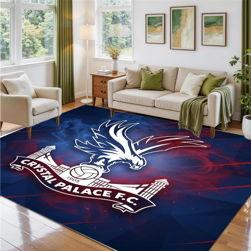 Crystal Palace Design Crystal Velvet Rug Soft Decorative Mat for Bedroom Entrance