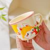 Design Sense Niche Office Water Cup Cute Pet Cartoon Illustration Animal Mug Household Couple Milk Breakfast Cup