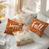 Thanksgiving Maple Leaf Pumpkin Cushions Pillowcase Polyester Cushion Cover Throw Pillow Sofa Decoration Pillowcover Home Decor