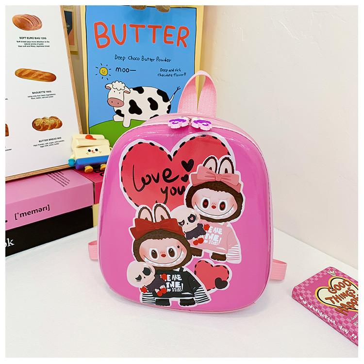 Labubu Cartoon Hard Shell Childrens Backpack For Kindergarten Boys And Girls With Cute And Stylish Designs StyleJ
