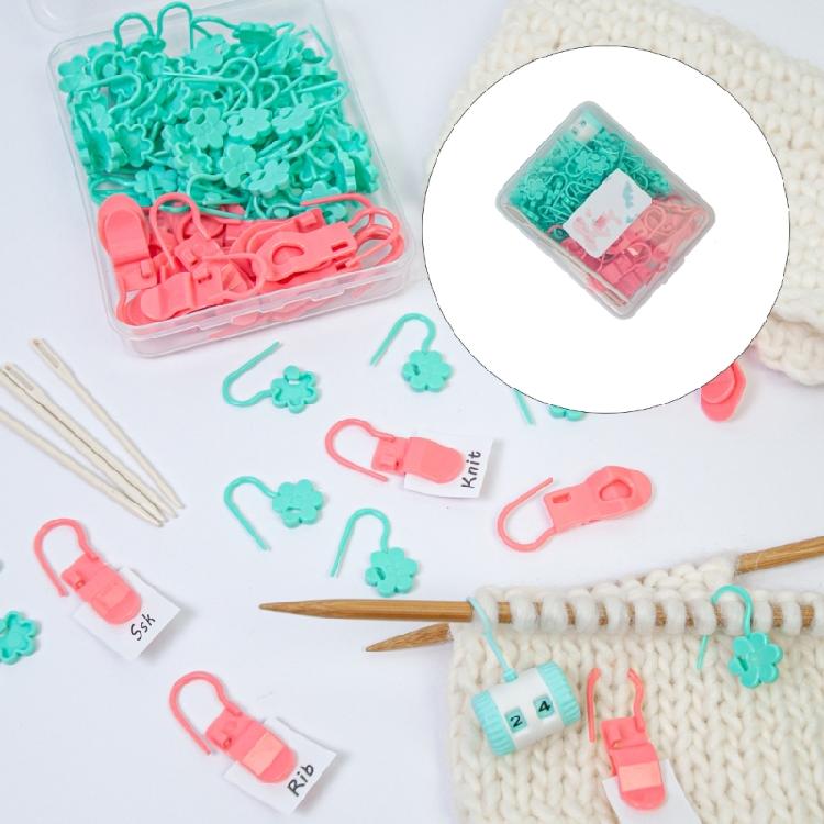1 Set Crochet Markers Large Eye Knitting Needle Stitching Markers Knitting Markers Crochet Hook Yarn Needle