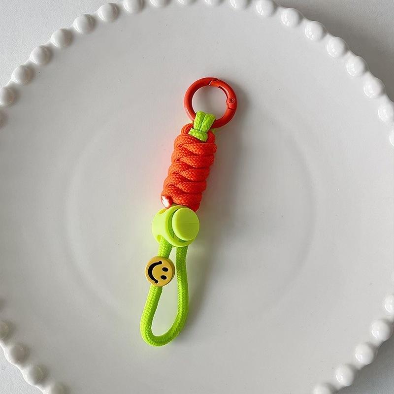 Fashion Keyring Cute Braided Lanyard Keychain for Phone Case Women Girl Anti Lost Knot Rope Strap Car Key Chains Diy Accessories