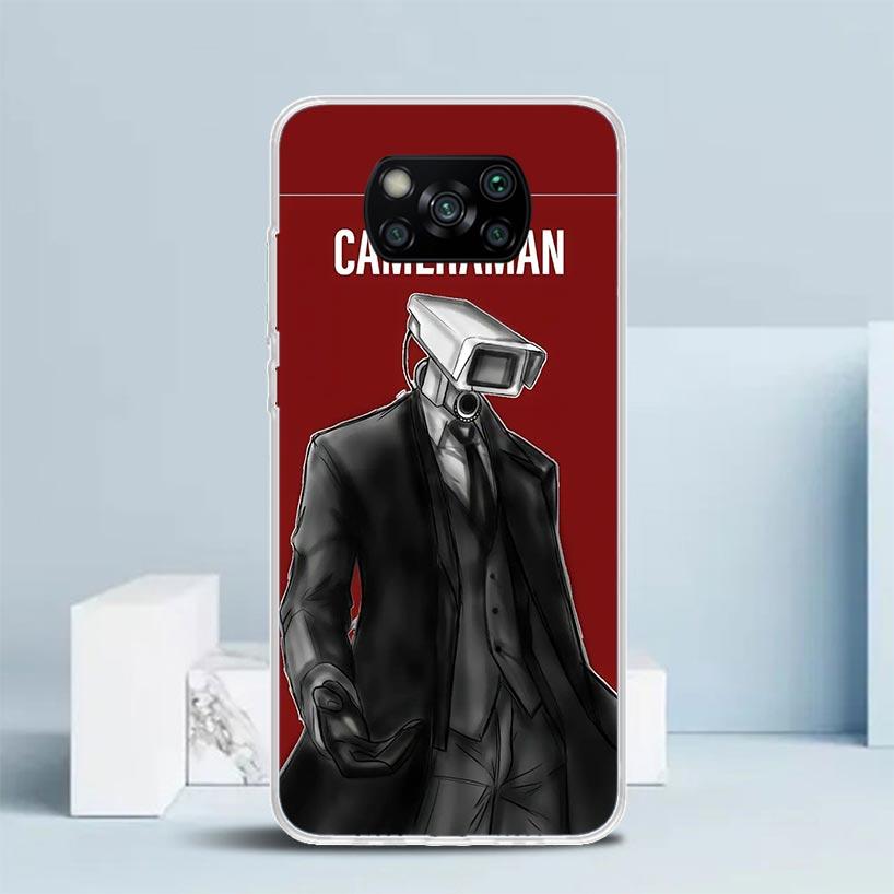 

S-Skibidi Toilet Mobile Cell Soft Cover for Xiaomi Poco F7 Ultra X7 X6 X5 Pro M7 Phone Case Redmi 15 15C 13 13C 12 12C 10 10C Pr Xiaomi Poco X7