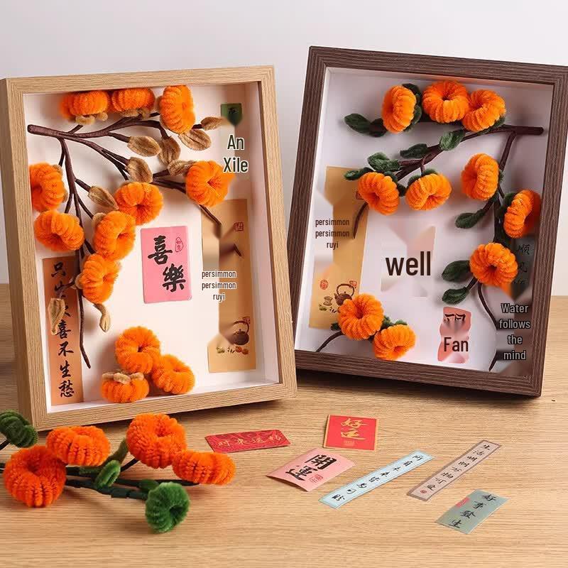 DIY Persimmon Prosperity Art Kit
