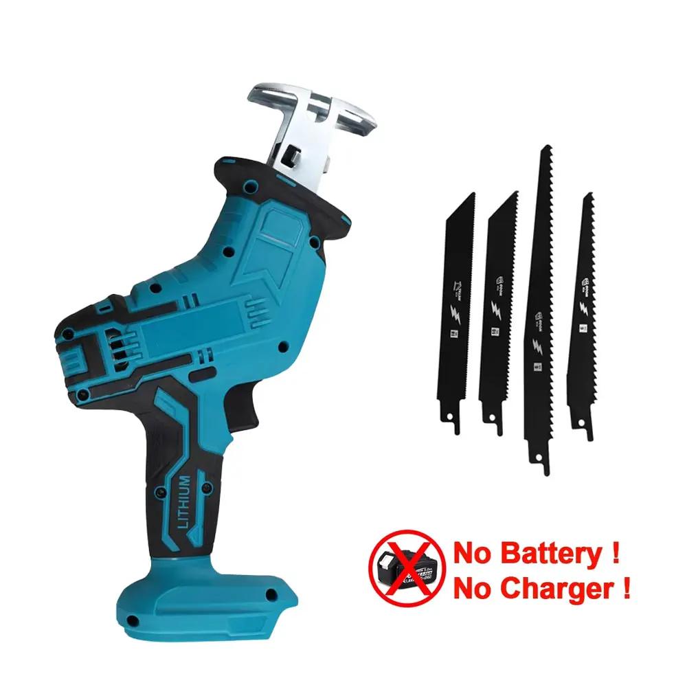 

Cordless Electric Reciprocating Saw Handheld Outdoor Multi-Purpose Cutting Tool for Wood Metal Pipes Without Battery New