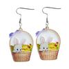 Ear Pendants Attractive Cartoon Lightweight Dangle Earrings Acrylic Easter Bunny Pet Earrings Women Earrings Jewelry Accessory