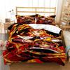 Set Biancheria da Letto Demon Slayer Kamado Nezuko Set Copripiumino Copriletto Federa Misura King Queen Full Singolo Biancheria da Letto Bambini Adolescenti Regalo