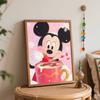 Disney Digital Oil Painting Mickey Mouse Hot Chocolate Strawberry Hand Painting Home Decoration Painting