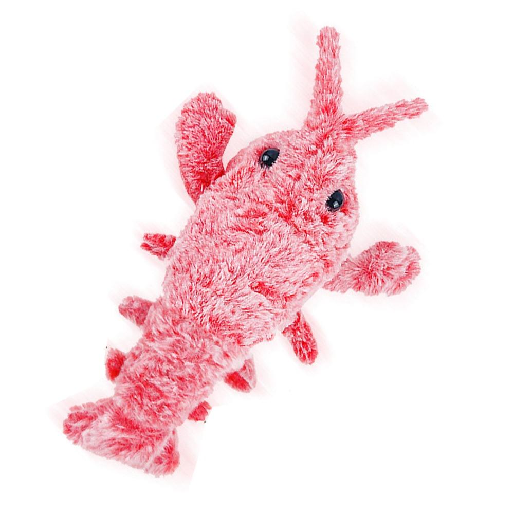 

USB Charging Plush Electric Pet Toys Dancing Moving Dogs Interactive Toys Lobster Cats Toy Indoor розовый