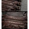 Chinesische Größe Herren schwere Motorradjacke aus natürlichem Rindsleder Oberschicht lässig Vintage Retro Moto Anzug Ledermantel Winter