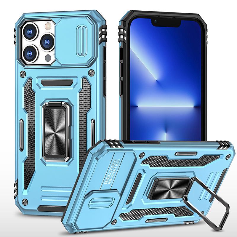 The New Model Is Suitable for IPhone17Pro Car Ring Holder Mobile Phone Case Apple 12 Guest Armor Protective Case.
