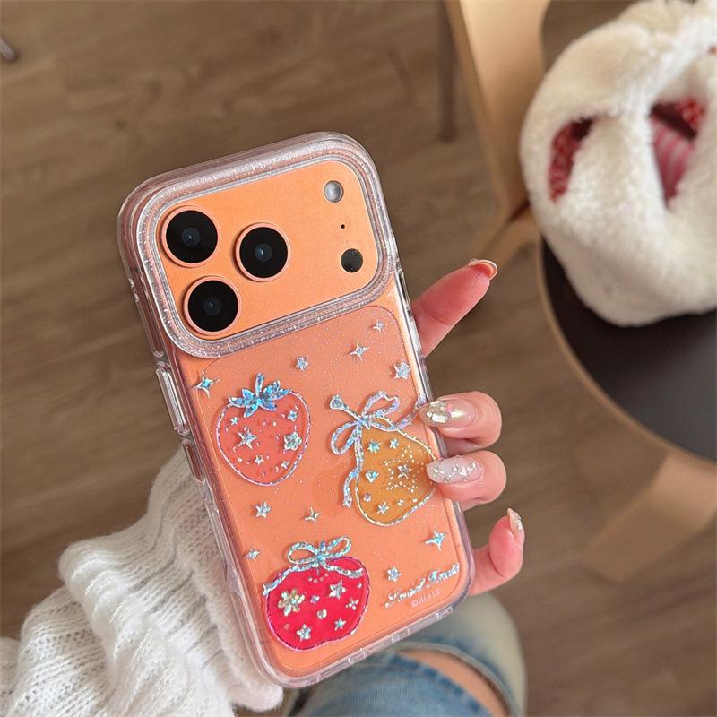 

Gold-Plated Colorful Stars iPhone Case for iPhone 17, 16 Pro Max, 15, and 14 iPhone 17 Pro Max