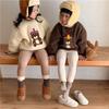 Unisex Kids' Plush Warmth Bottoms with Cartoon Patterns Ideal for Autumn and Winter Outdoor Activities Kids Pants