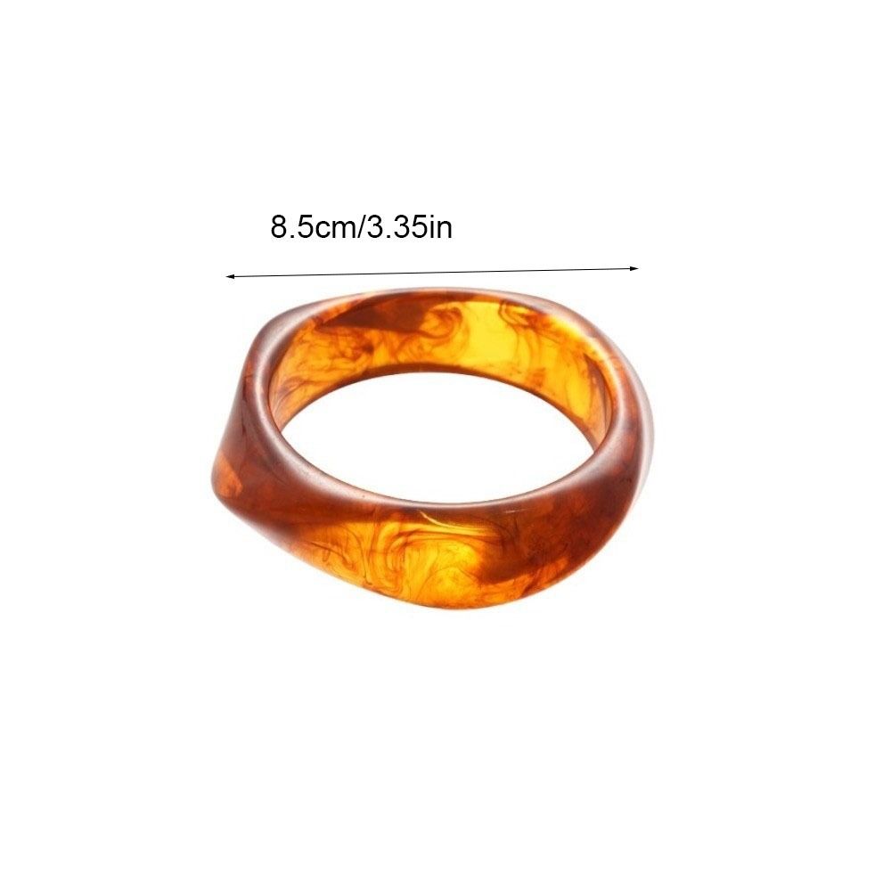 Europe American Style Resin Bangle Irregular Cuff Bangles Creative Exaggerated Bracelet  Decoration