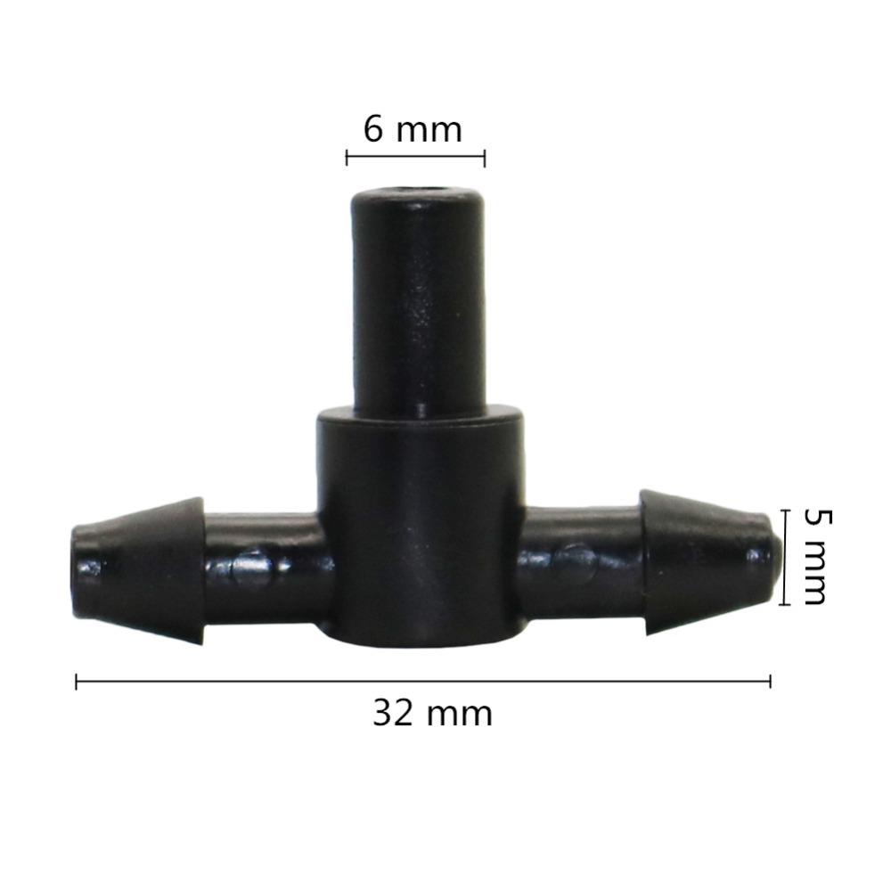 20Pcs 6mm 8 Hole Red Dripper Adjustable Drip Watering Emitter Garden Micro Drip Irrigation Potted Bonsai Plant Watering Tool