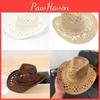 Cappello di Paglia Classico da Sole per Donna con Ampia Falda Fatto a Mano Traspirante Cappellino Estivo Protettivo dal Sole