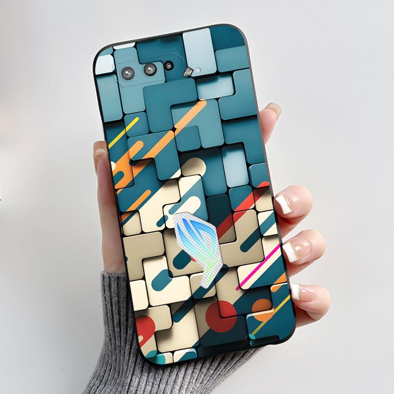 Casing For Asus Rog Phone 5 Rog 5s ZS673KS ZS676KS Case Luxury Dragon Cute Cool Boys Girls Soft Black Matte Silicone Back Cover