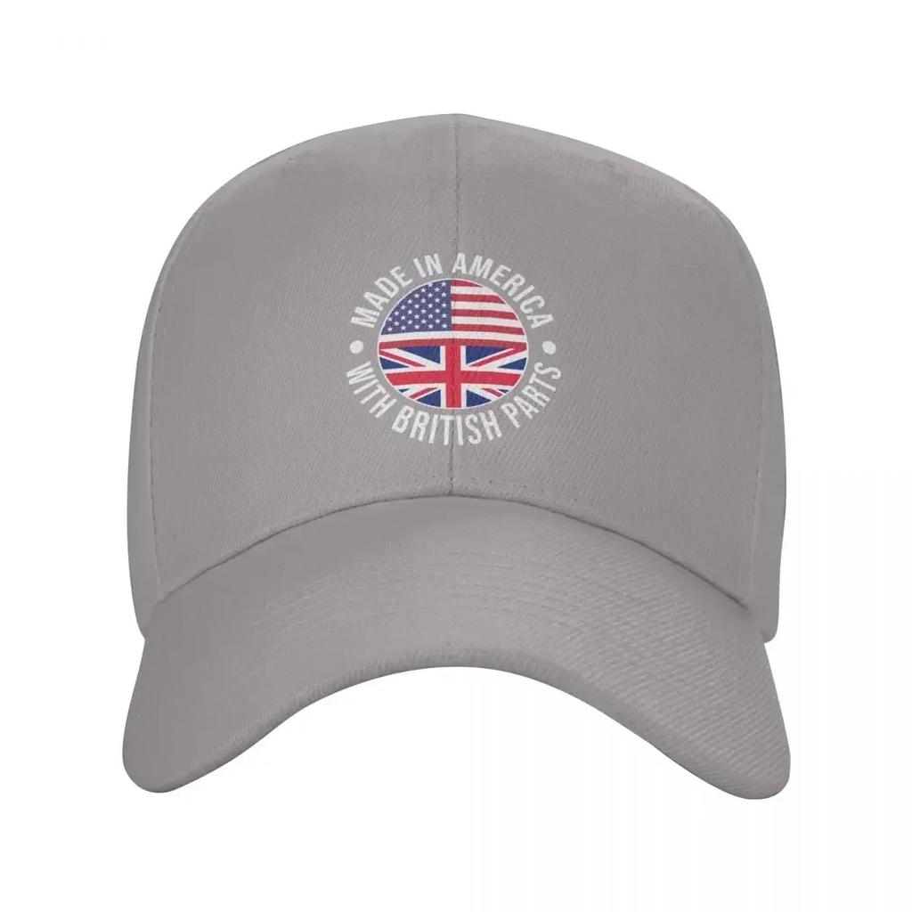 Hergestellt in Amerika mit britischen Teilen Baseballkappe Militärkappe Unisex Unisex Hut Snapback-Hut Golf Unisex Damen