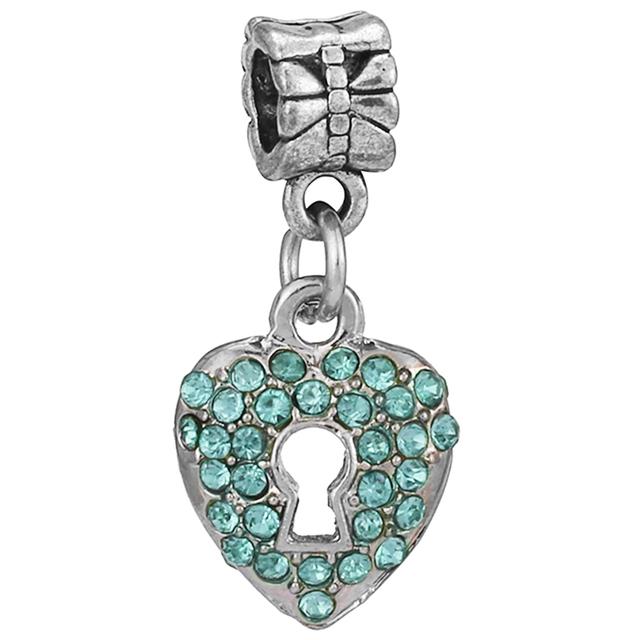 2pcs /Lot 45 Styles Key &Lock Sparkling Beads Charm Pendant Fit Diy Original Bracelets Necklaces For Women Men Jewelry Making