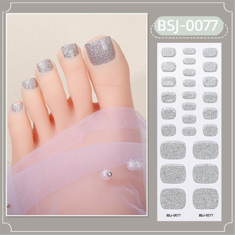 Teennagelstickers Semi-uitgeharde Gel Teennagellak Strips Pedicure Nagels Stickers