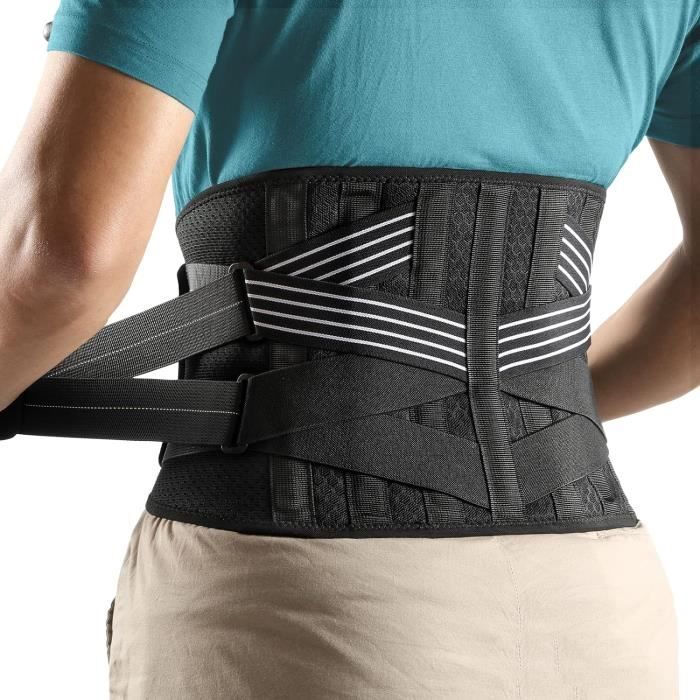 

Ceinture lombaire de soutien confortable et respirant pour homme et femme, pour les hernies discales et la sciatique - XL:125-150cm