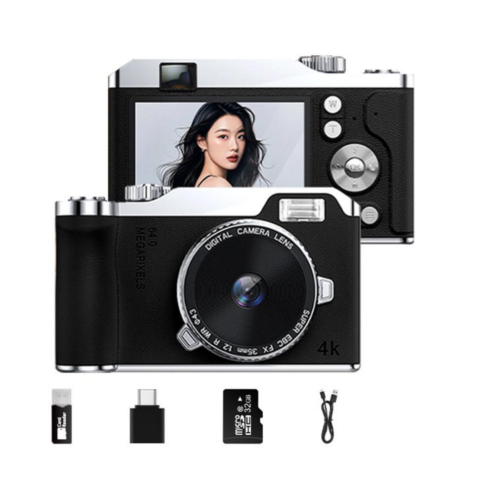 Autofocus Entry-Level CCD Camera 16x Zoom 64MP Photography Video Camcorder  Video Recording