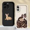 Case for iPhone 17 Pro Max 17e 16 13 11 15 Plus 14 Air 12 Pro Phone Cover Vintage Brown Deer Design