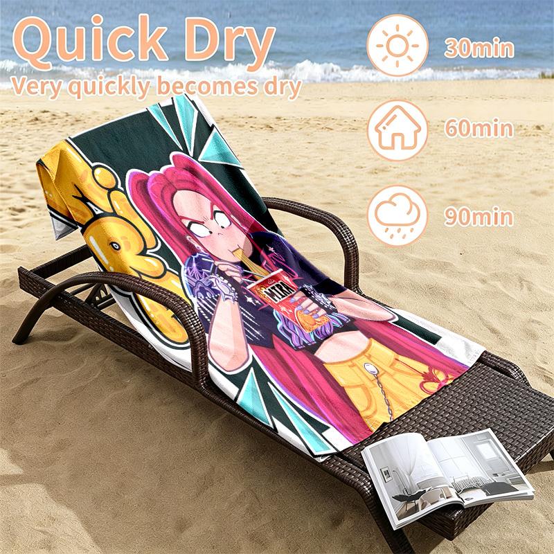 Kpop demon hunters Beach towels also serve as bath towels summer essential a musthave for the outdoors the beach and the pool