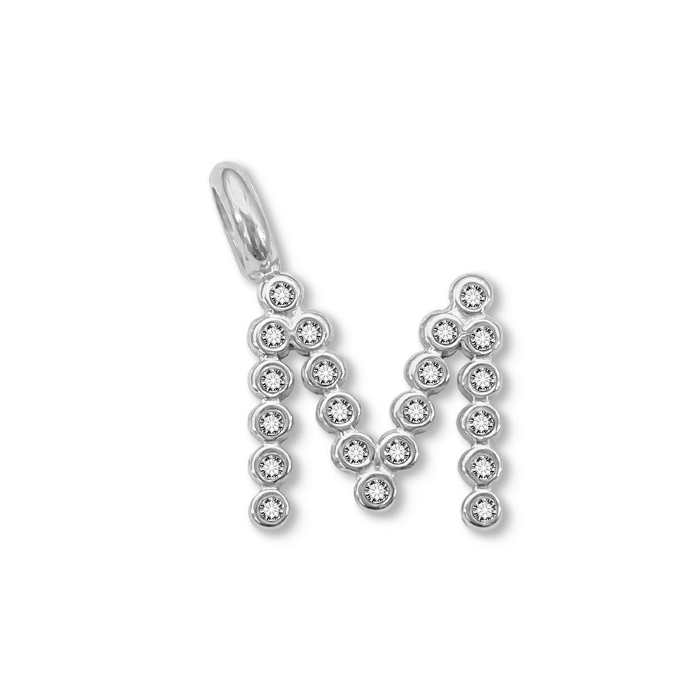 Chihang Fashion English Letter Zirconia Pendant Necklace - DIY 26 Letter Accessories