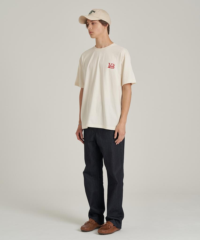 LAB101 Baseball Back Logo Tee - Cream