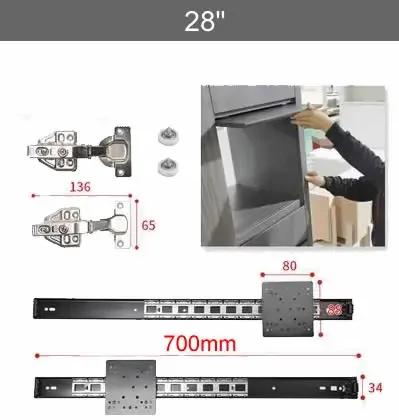Cerniera a ribalta per anta di armadio con guida a estrazione nascosta per armadio a soffietto TV Cabinet Swing
