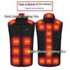 Men's Dual Control USB Heated Vest - 11 Zone, 3 Temperature Settings for Winter