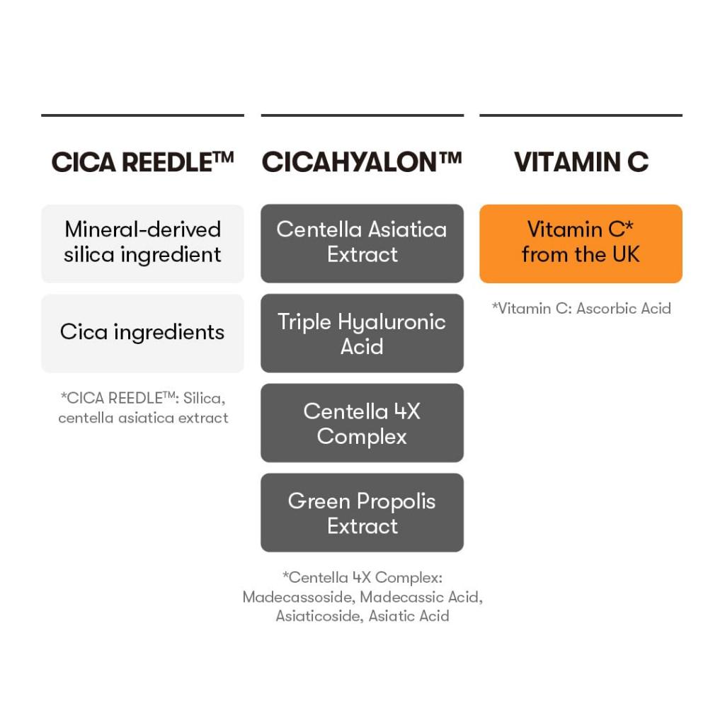 [VT] Vita-Light Reedle Shot 100 50ml Vitamin C Niacinamide 5% Glutathione Brightening Korean Face Serum Skin Booster