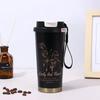 Lily of the Valley Double-Wall Thermos Cup with Straw - Student & Car Friendly