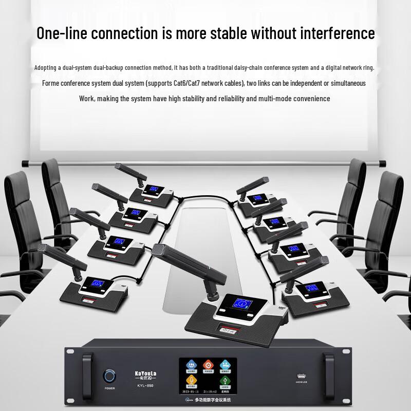 KYL-850 Professional Wired Digital Conference Microphone Array (CN Version)