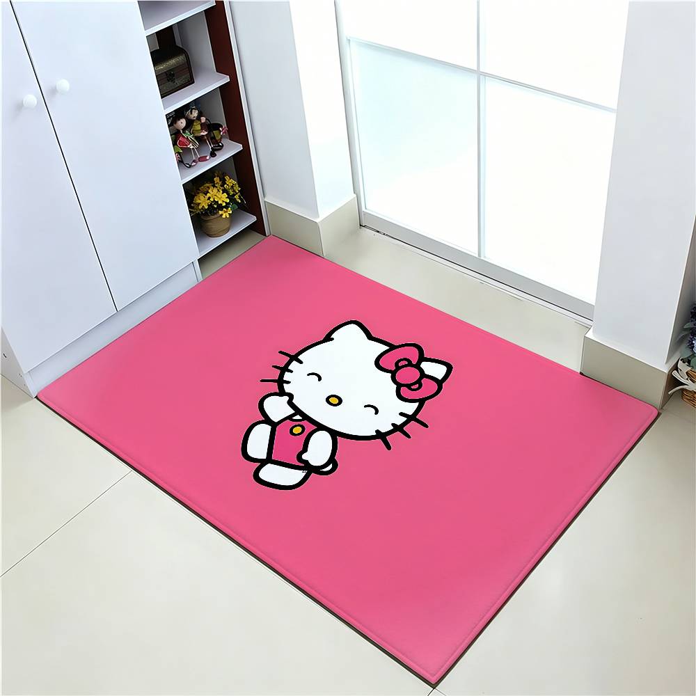 Kawaii H-hello K-kttiy-S Cute Carpet Bathroom Anti-slip Mat Door Mat Home Decoration Mat Entrance Door Mat Scratch-resistant Mat