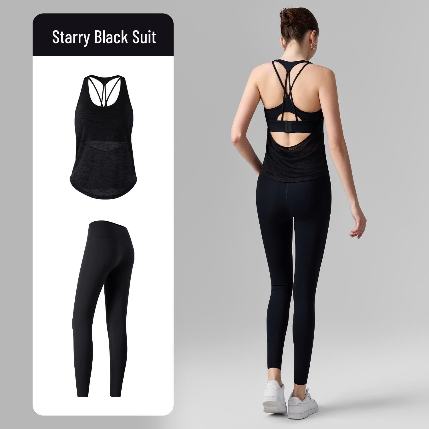 Бесшовный спортивный комплект из Ликры: Бюстгальтер и Леггинсы – Женский, 2 предмета Medium