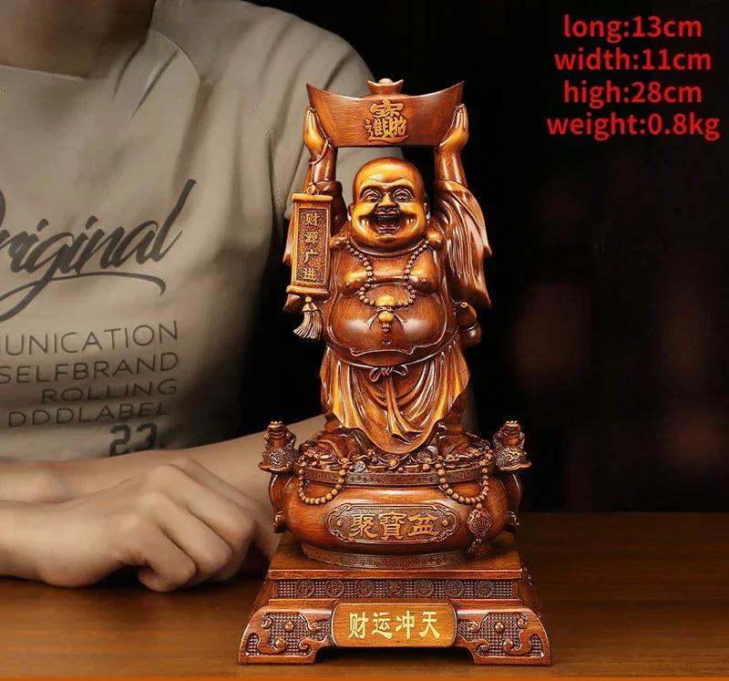 Maitrejova Mísa Pokladu Zvání Bohatství Buddha s Velkým Břichem Socha Obývací Pokoj Kancelář Chodba Dárky k Nastěhování