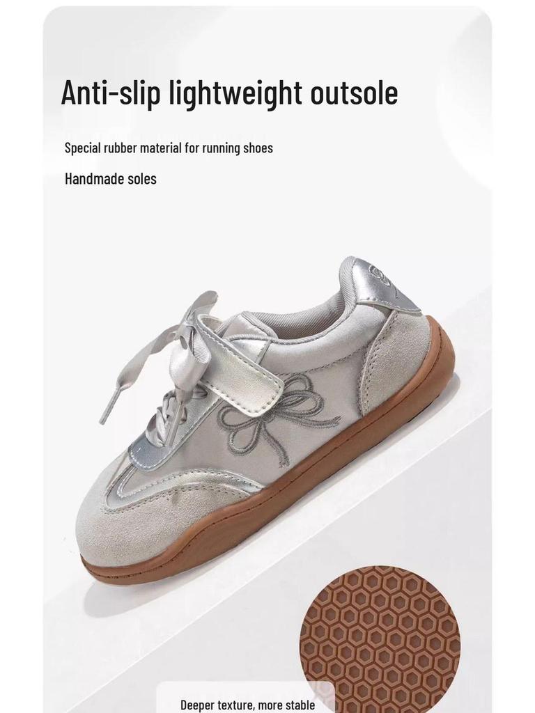 Girls' De Xun Autumn/Winter 2025 Lightweight Suede Sneakers - Big Girls' Casual Skate Shoes