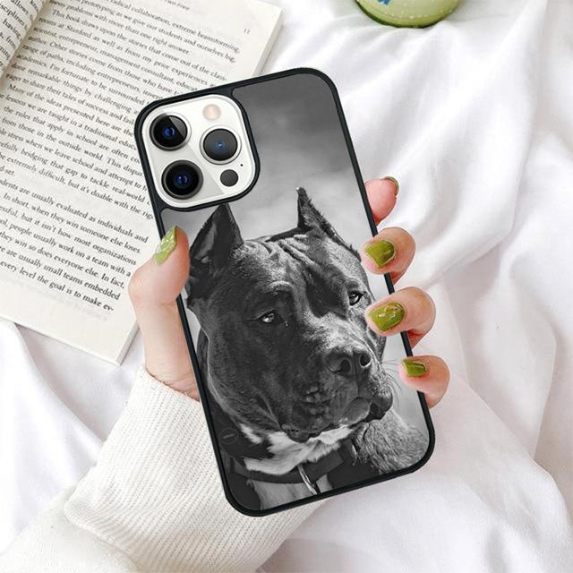 Autumu Pit Bull Lovely Pet Dog Pitbull Phone Case For iPhone 17 Air 16 16e 15 13 14 11 12 Pro Max Max Plus 14 Back Cover