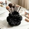 Soft Touch Desktop Storage Satin Flower Pen Holder, Petal Design Desk Organizer, Durable Elegant Organizer PLA Container, for Home Office School