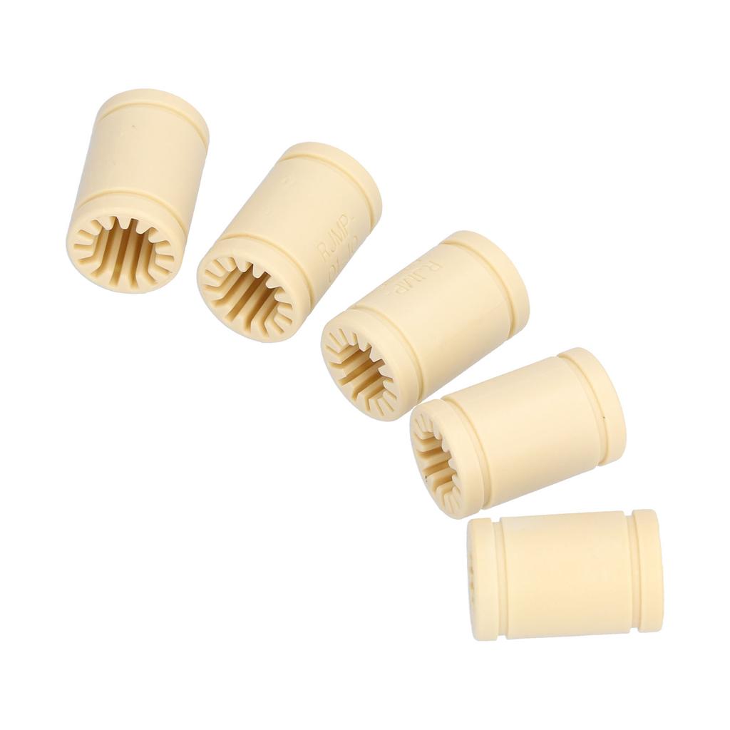 5Pcs Plastic Bearings Solid Durable Linear Exercise More Lightweight Bearing Shafts for 3D Printer M10uu