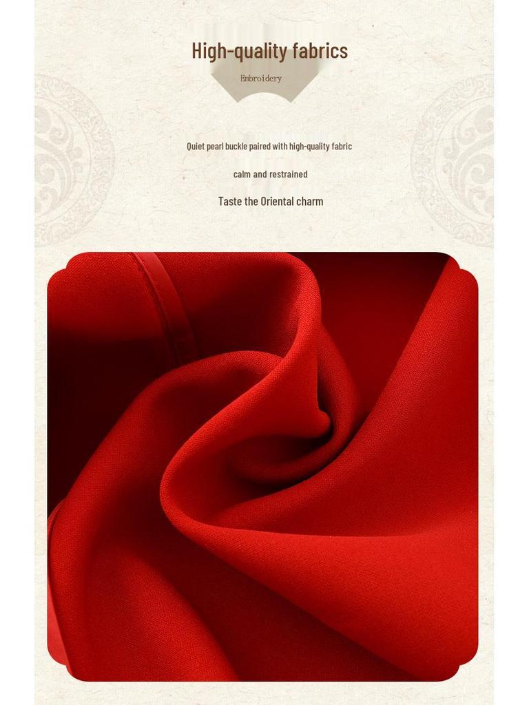 Women's Spring/Autumn Frog Button Short Jacket - Chinese National Style Cardigan