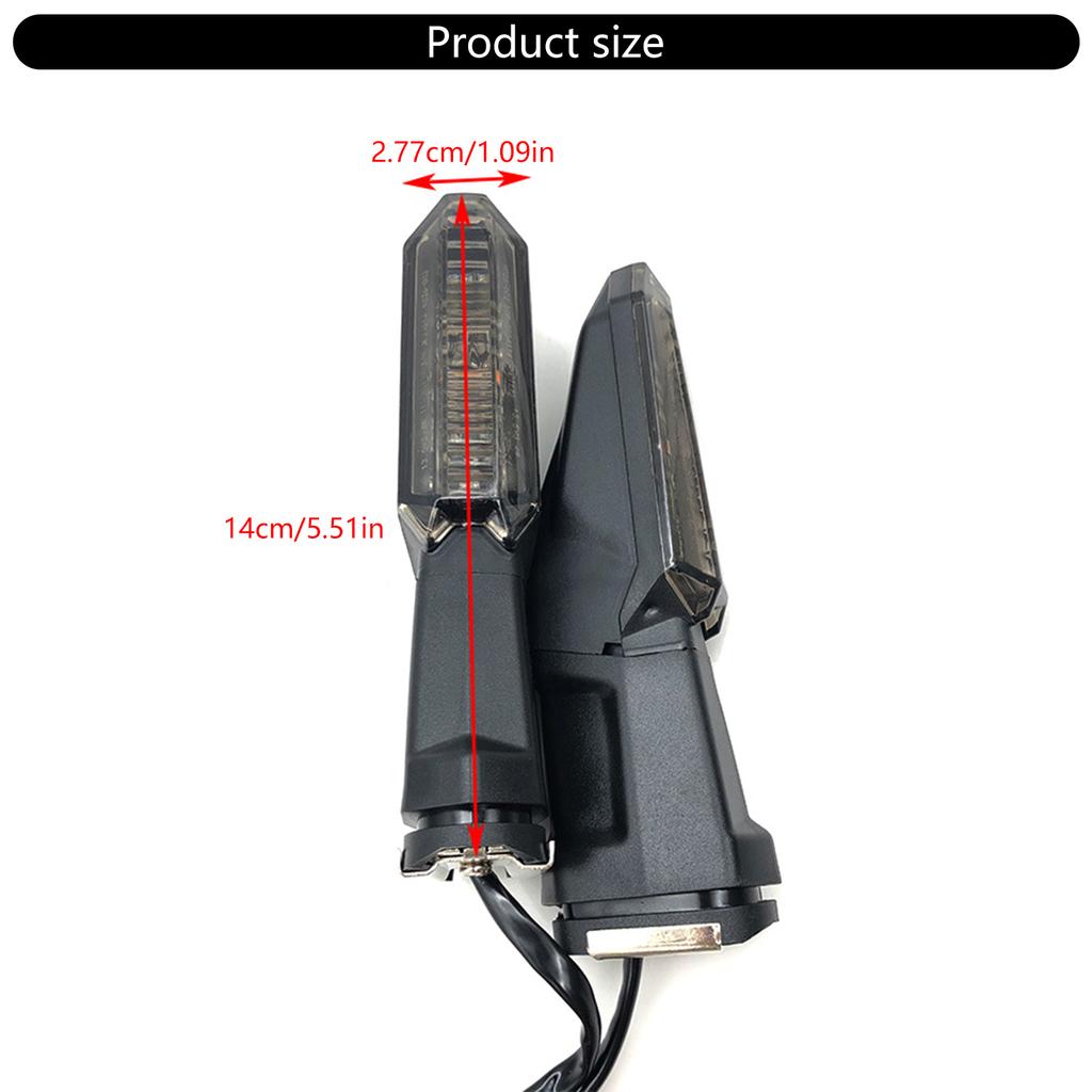 Motorcycle LED Lights Front Turn Signal/Blinker, Running Light Indicators for 650 900 1000SX NINJA400/650 ,1 Pair