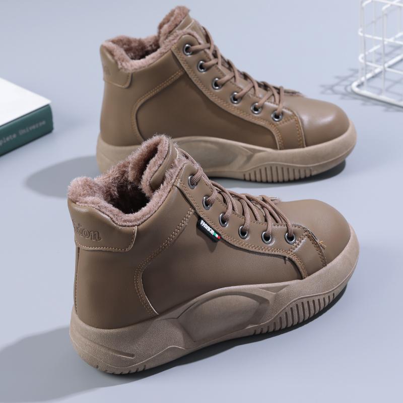 Winter Short Plush Boots Casual Thick Bottom Women Sneakers Designer Woman Flat Snow Boots Warm Woman's Ankle Boots Botas Mujer