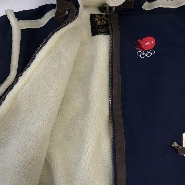 Japan 1998 Nagano Olympics Official Team Boa Jacket Men LL Navy Mizuno(USED)