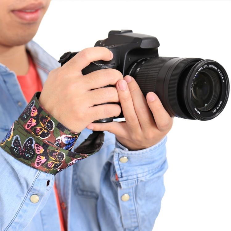 PULUZ Retro Ethnic Style Multi-color Series Butterflies Shoulder Neck Strap Camera Strap for SLR / DSLR Cameras